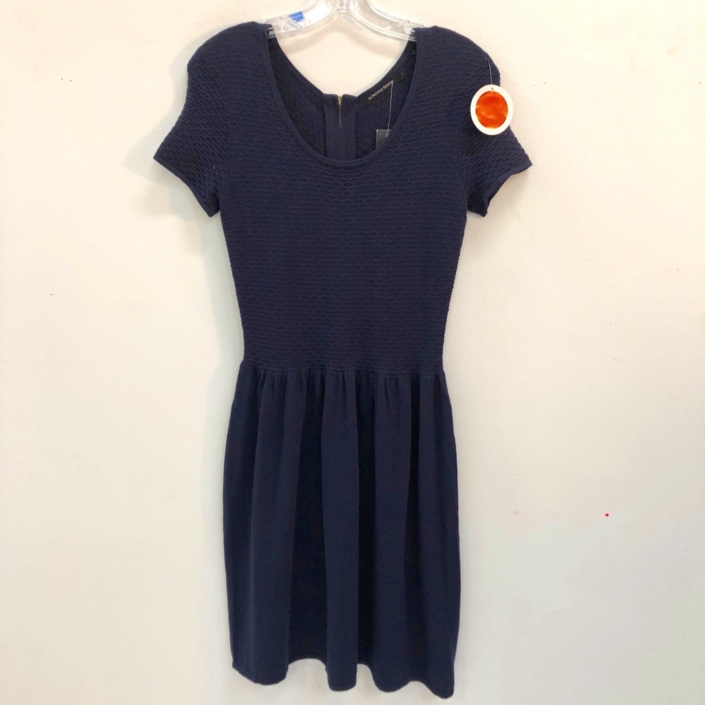 French Monoprix Cotton Dress with short sleeves